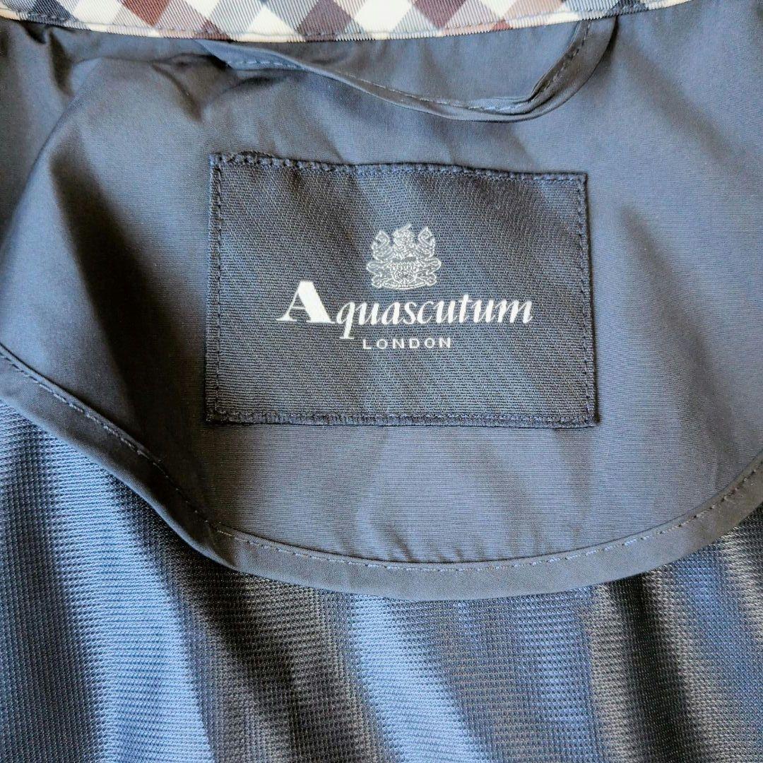 【新品】アクアスキュータム スプリングコート 撥水防水 2way ネイビー M