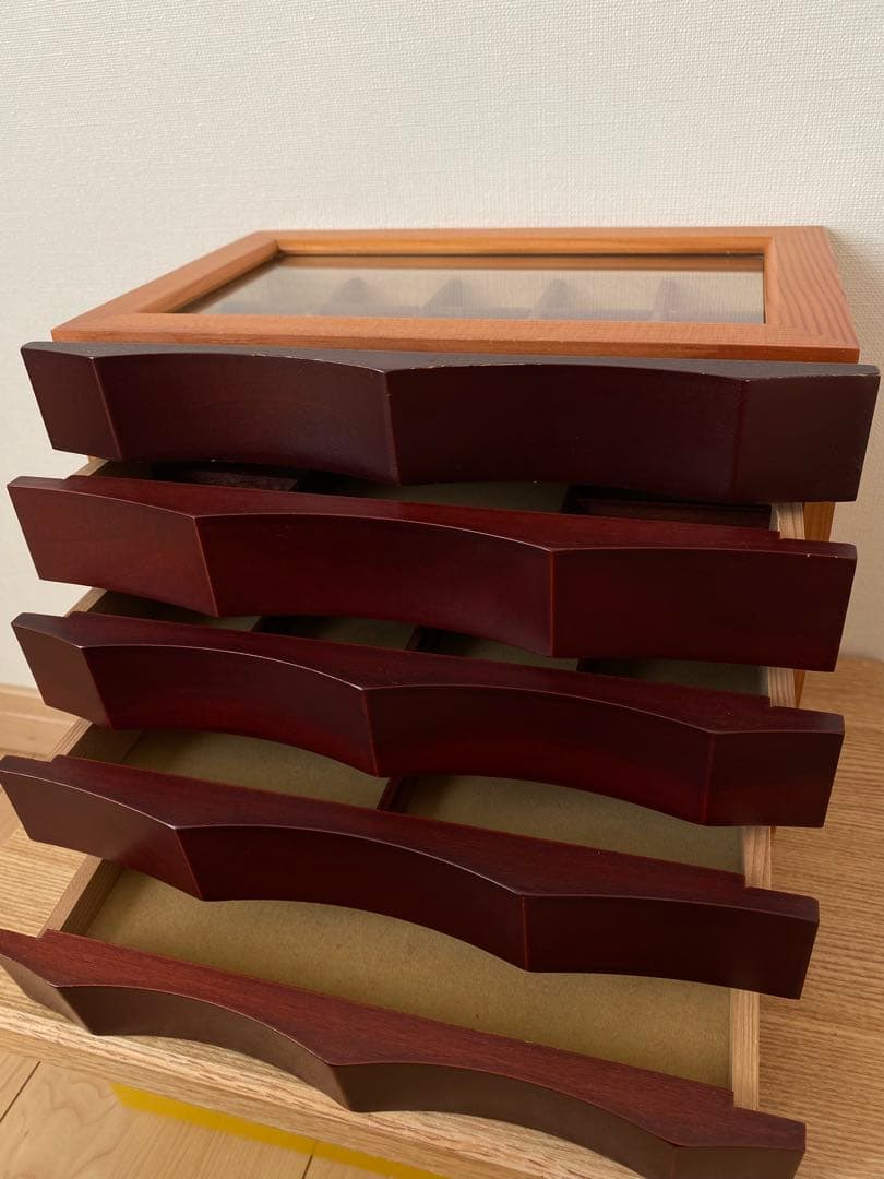 レイジースーザン（LAZY SUSAN）木製アクセサリーボックス