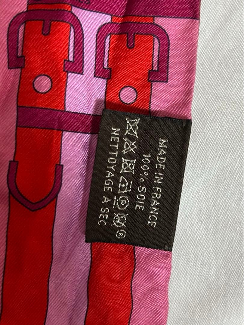 HERMES エルメス　ツイリー　ロカバール　馬　ピンク　Rocabar