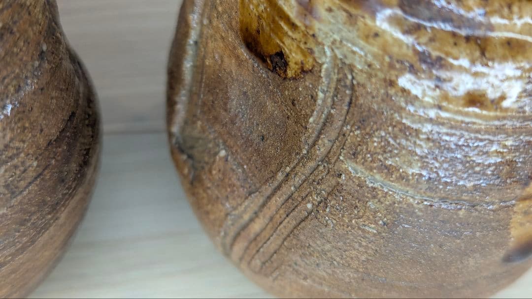 泥中蔵六 造　山科焼　二代　真清水蔵六　徳利　酒器　骨董