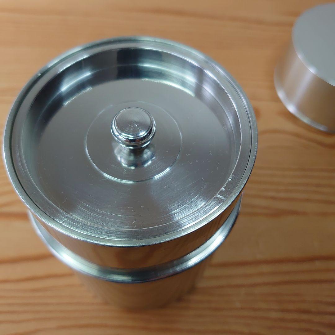 鍛栄工房 純錫茶筒 金属工芸　茶道具　煎茶道具　茶葉入れ　レア　美品
