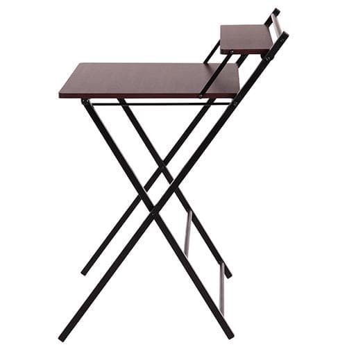 【新品・送料無料】【完成品】フォールディングワークデスク D.BR×BK