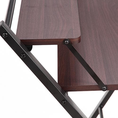 【新品・送料無料】【完成品】フォールディングワークデスク D.BR×BK