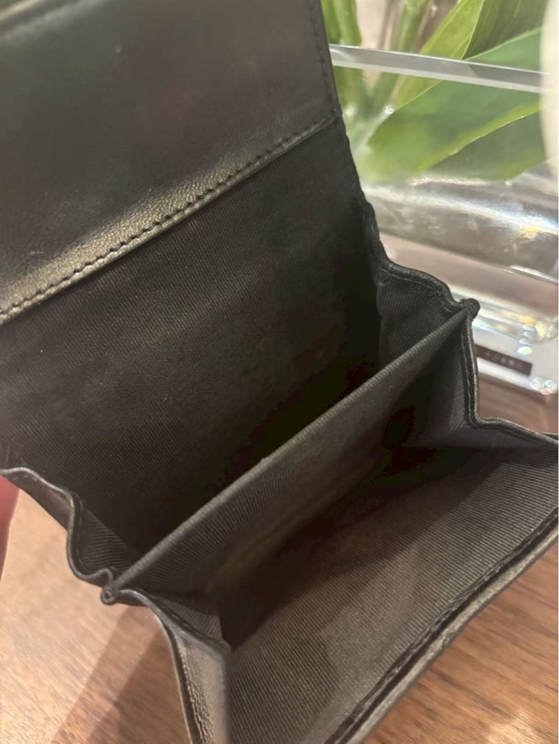 CHANEL ブラック マトラッセ　 二つ折り財布　コンパクト　正規品　美品