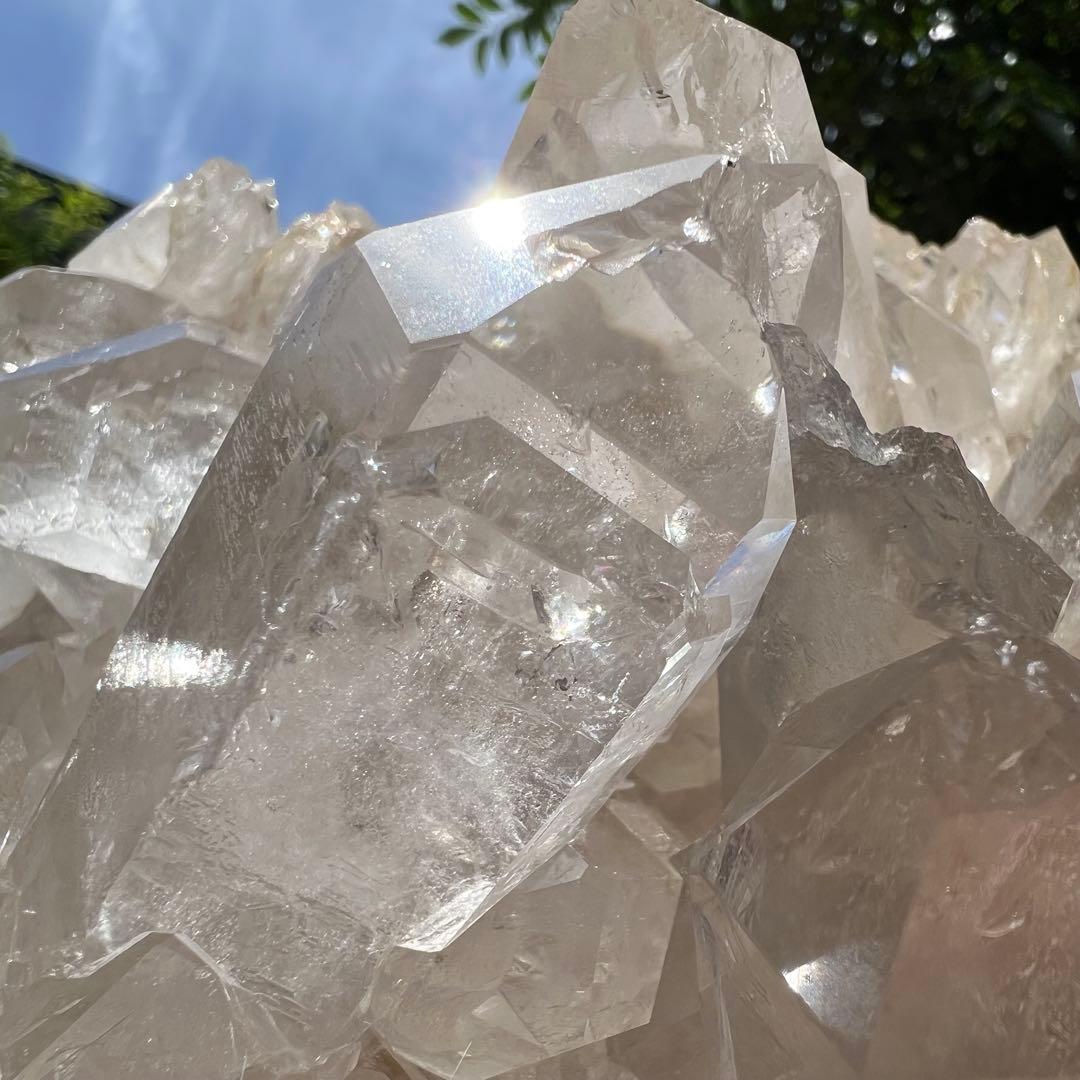 ☆超極大12.66kg！！☆超逸品☆存在際立つ美しい水晶群☆水晶クラスター 原石