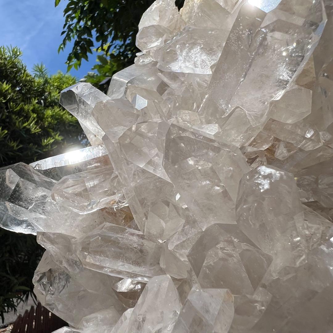 ☆超極大12.66kg！！☆超逸品☆存在際立つ美しい水晶群☆水晶クラスター 原石