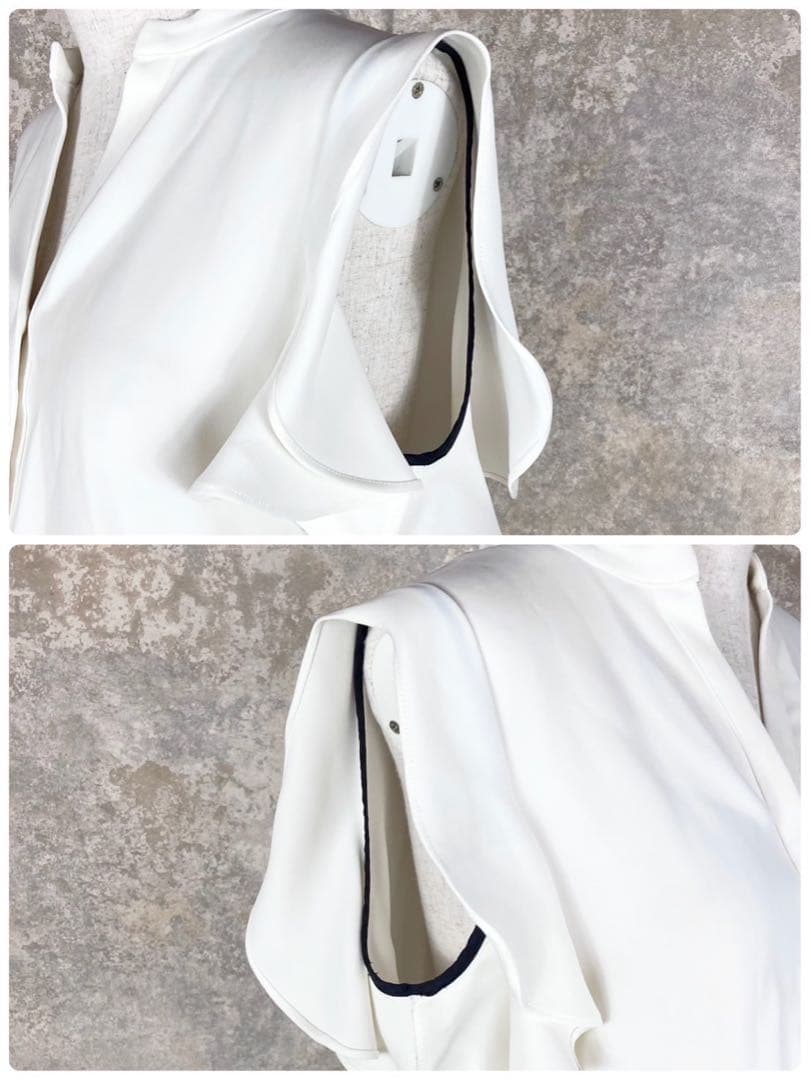 【極美品】ヨーコチャン オールインワン ジャンプスーツ 白黒 サイズ36