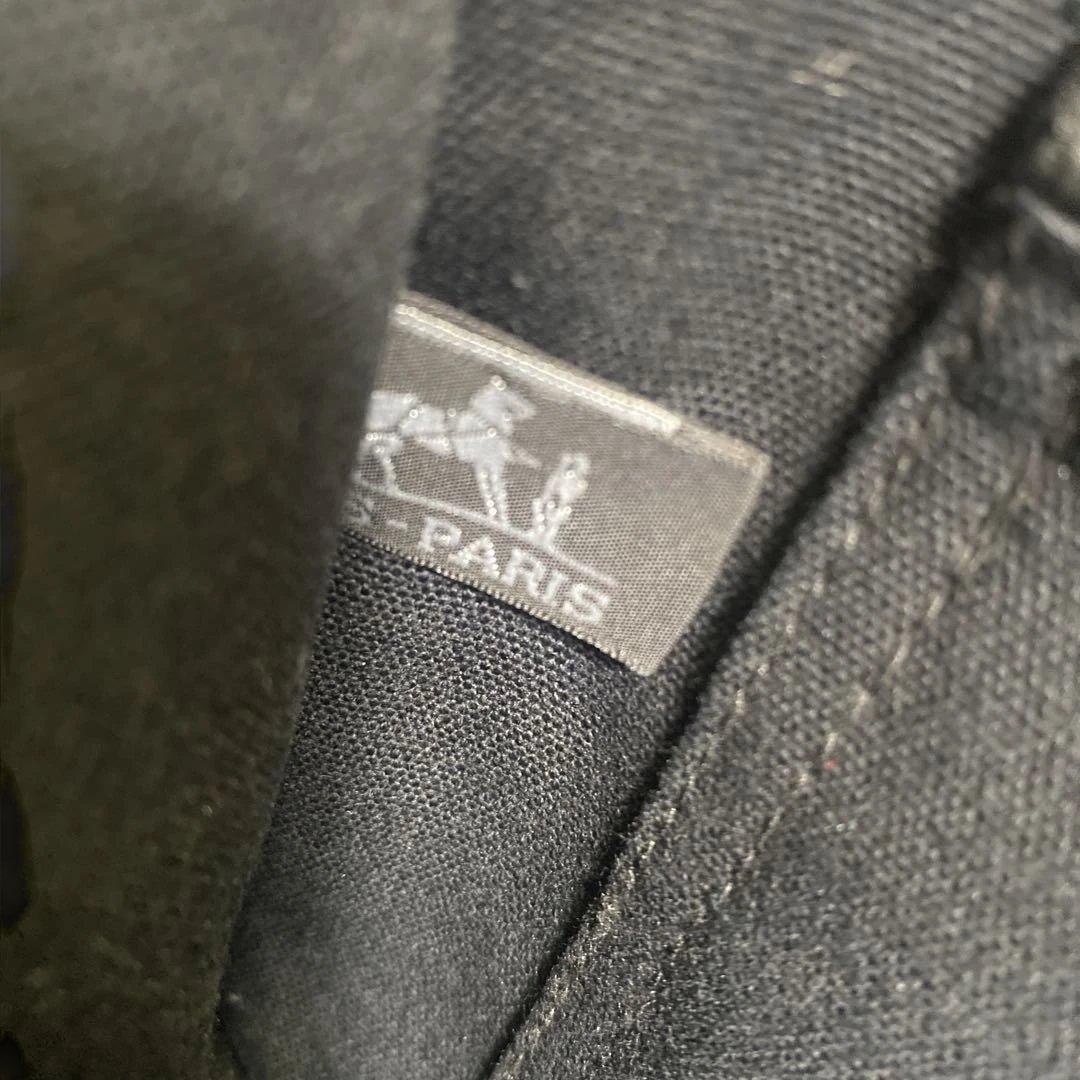 美品　HERMES エルメスフールトゥ MMトートバッグ　コットンキャンパス 黒