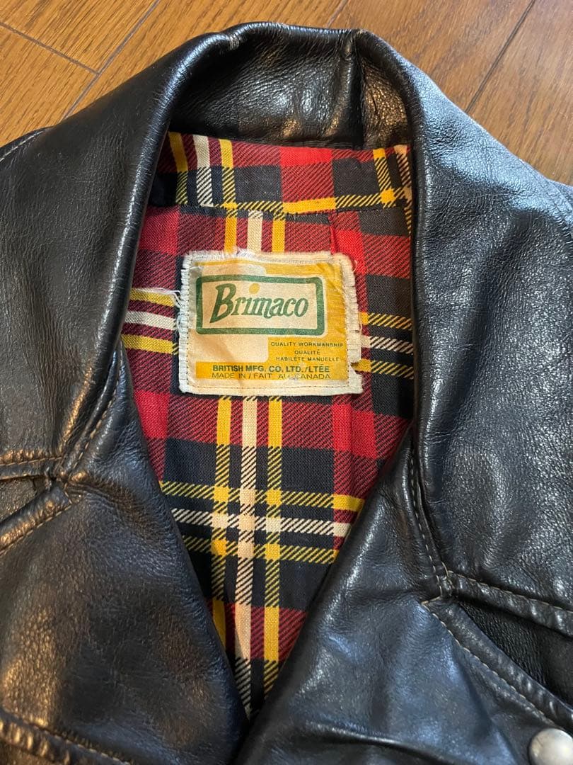 70s BRIMACO レザージャケット ダブルライダースジャケット