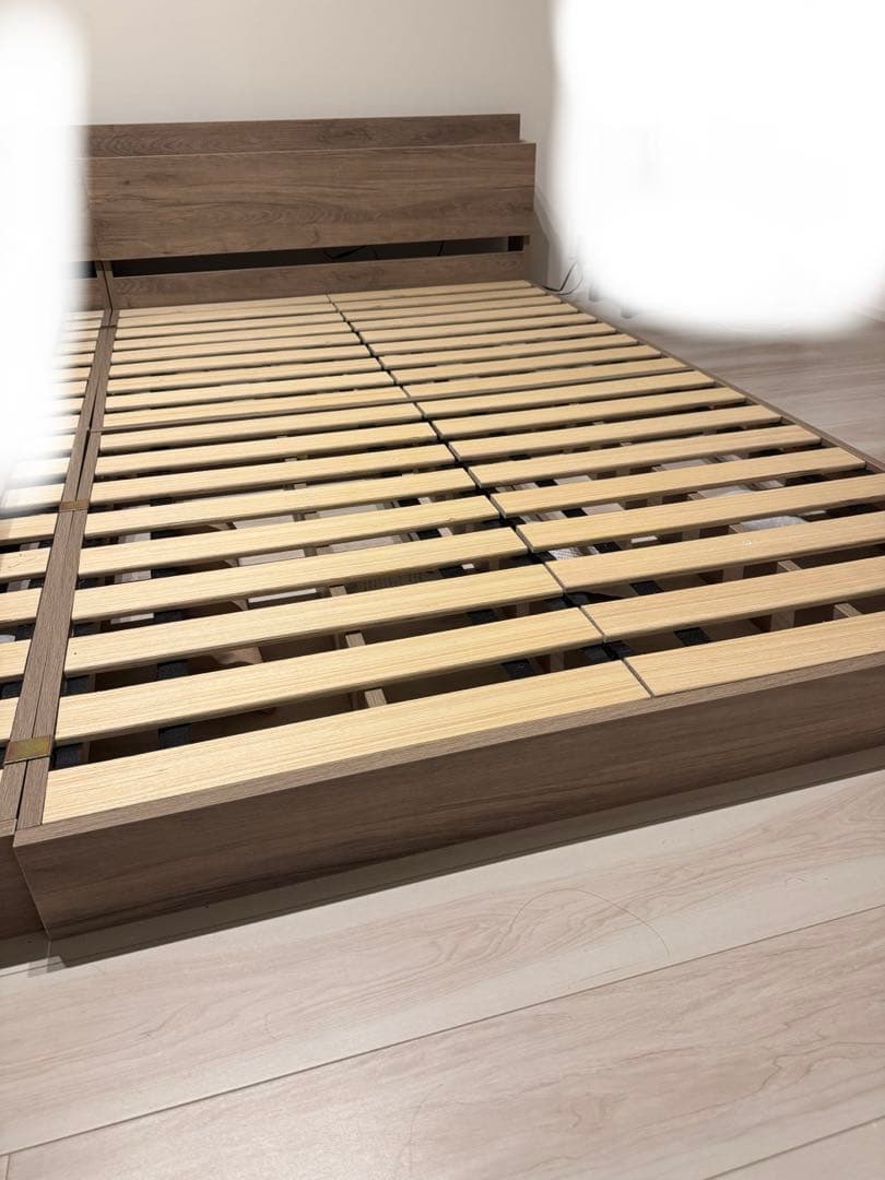 ベッドフレーム ローベッド セミダブル ① 送料込み