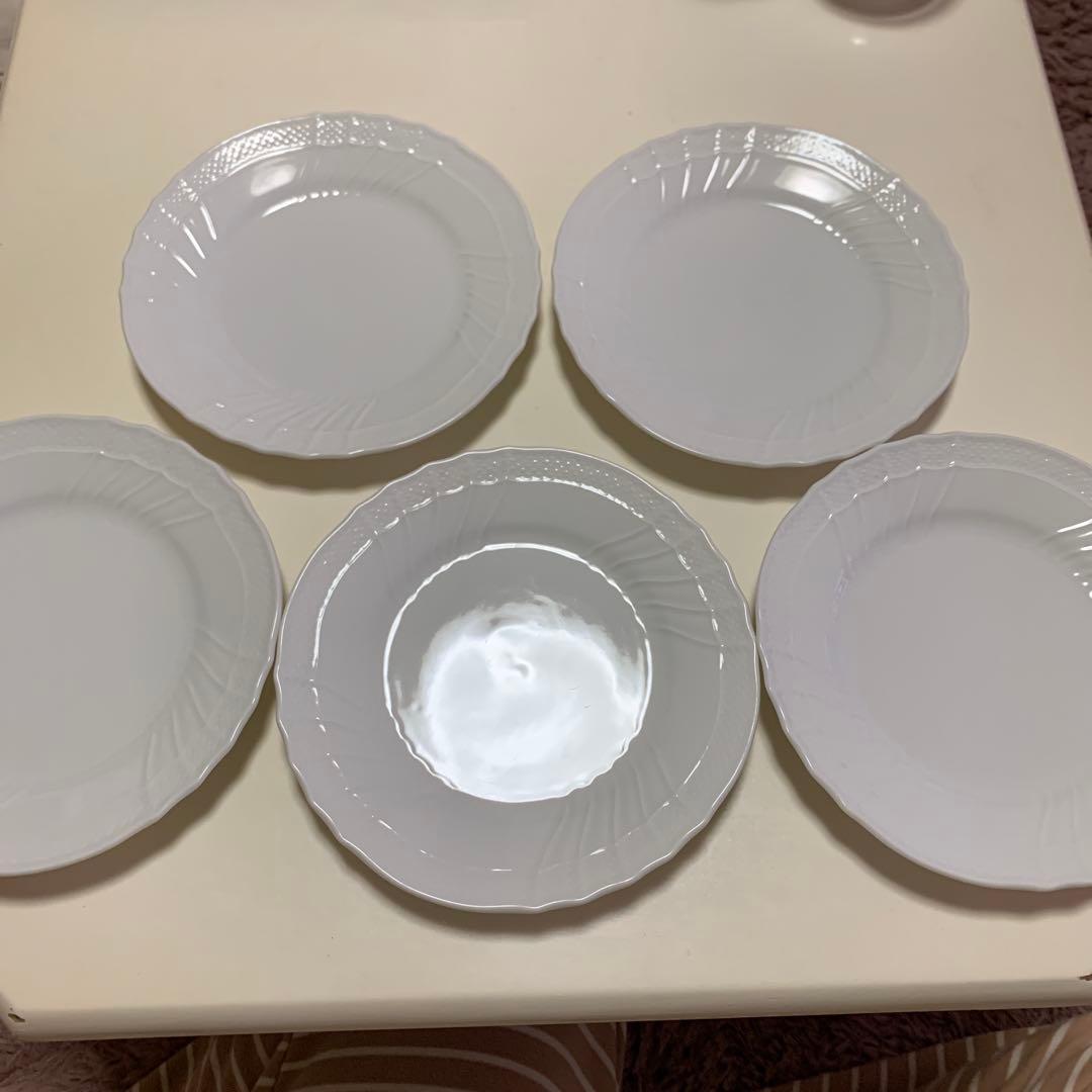 【お値下げ】Richard Ginori ホワイトプレート 5枚セット