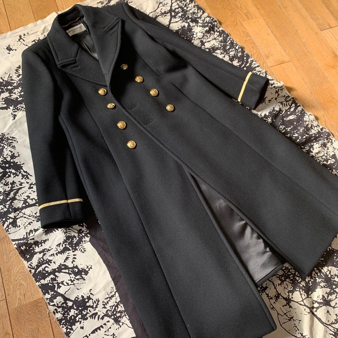 SAINT LAURENT チェスターコート F40 金ボタン 16AWエディ期