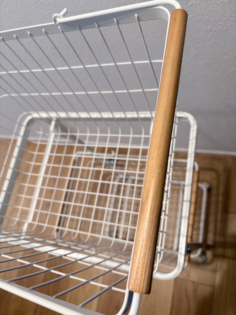 山崎実業 ランドリーワゴン バスケット トスカ tosca ホワイト tower