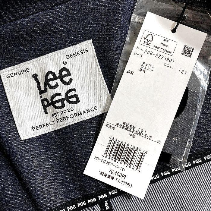 PGG× Lee ゴルフ デニム ストレッチ テーラードジャケット ウェア 5