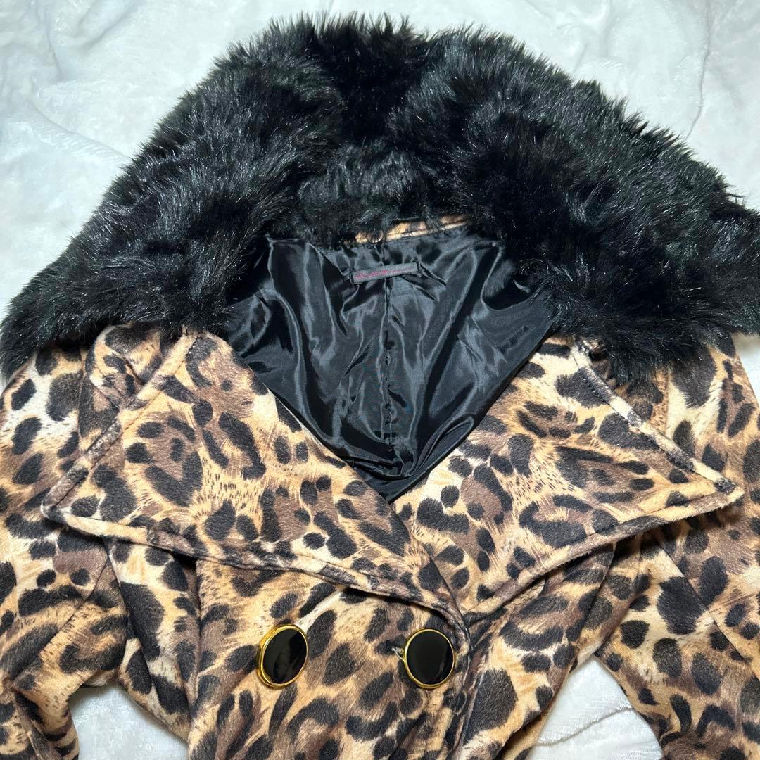 d.i.a.系 ファーヒョウ柄 最強トレンチコート 鬼ギャル