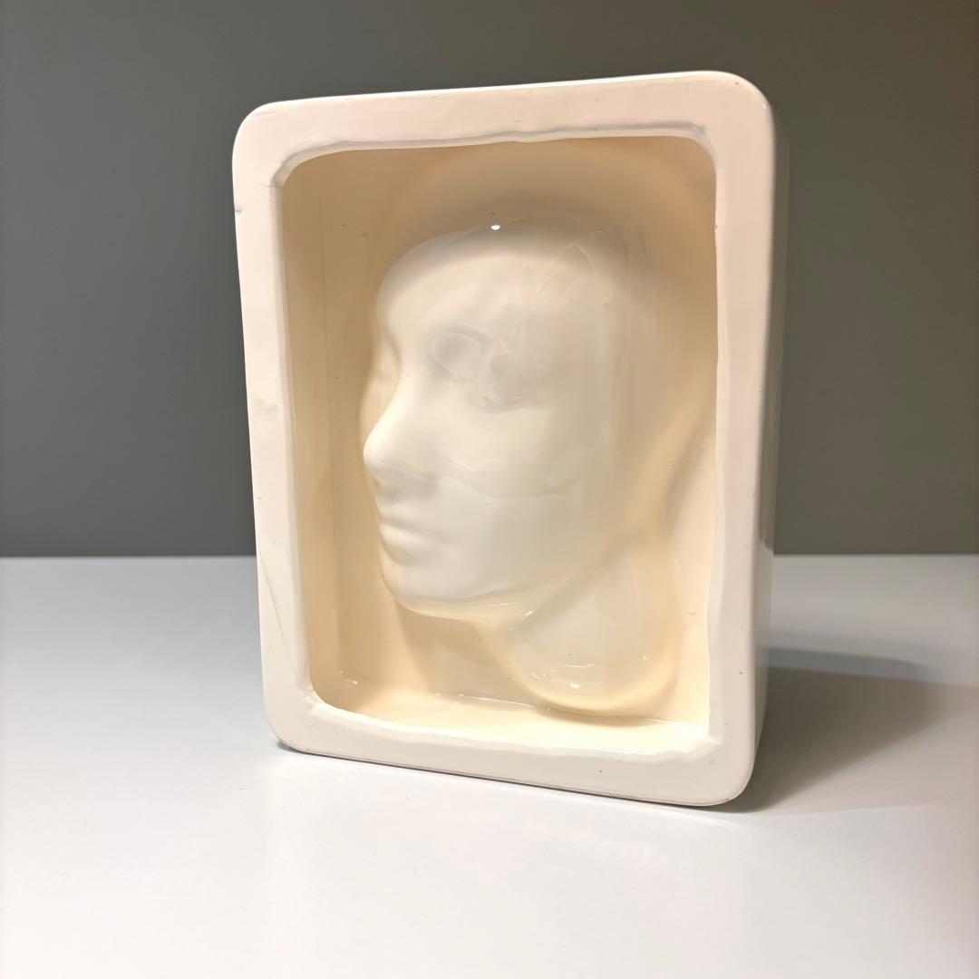 顔型のオブジェ モールド ヴィンテージ アート スペースエイジ