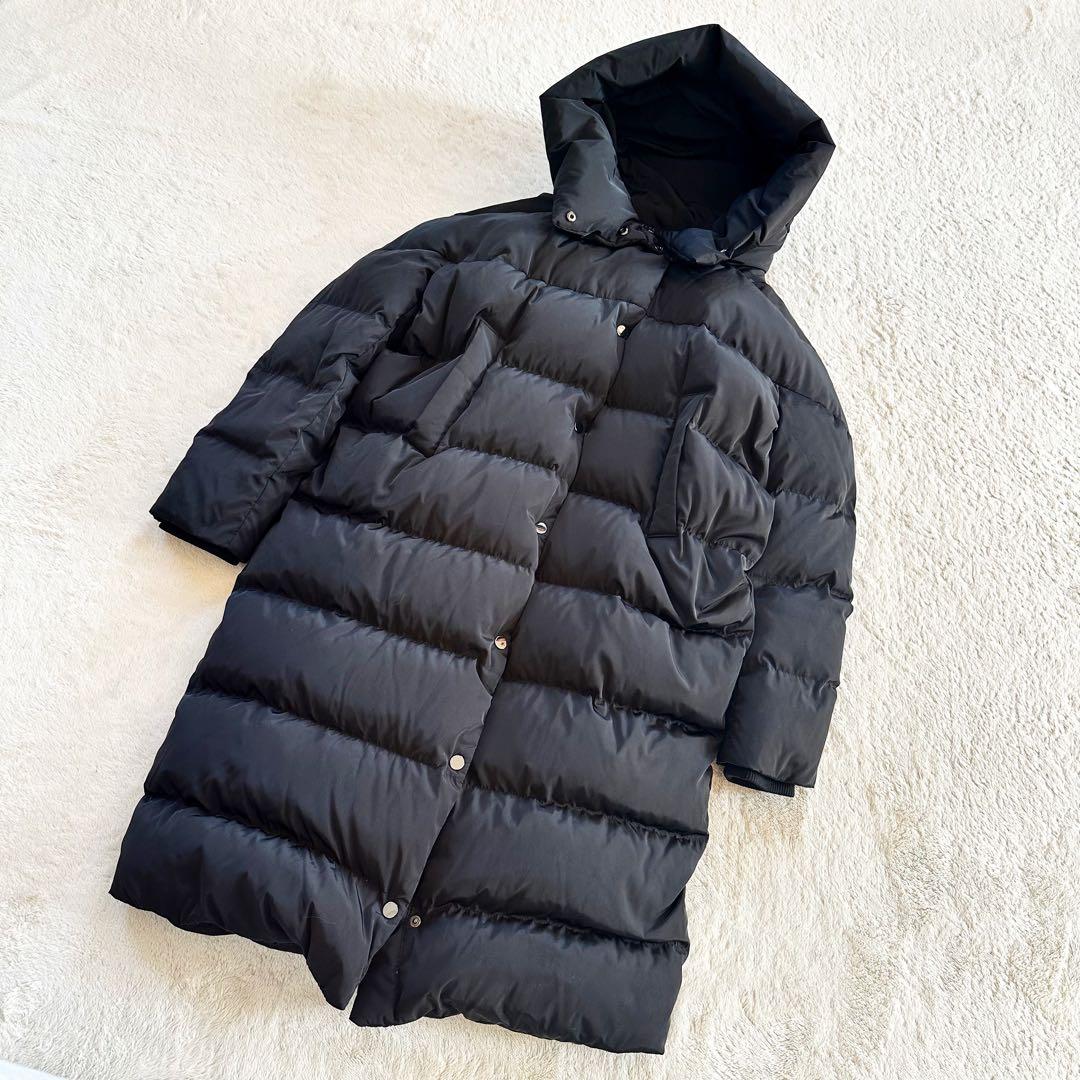 ZARA WOMAN ロングダウンコート M ベンチコート ダウン90% 黒