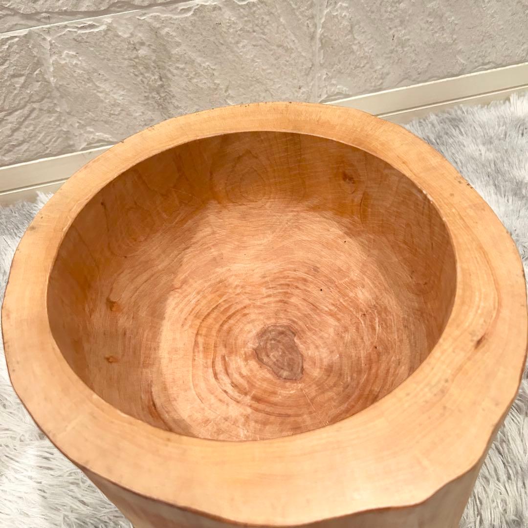 一度のみの使用✨臼・杵セット　ミニうす　一升用　木製　天然木　餅つき