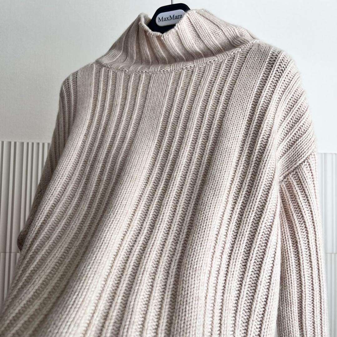 24AW MaxMara 白タグ 極美品 カシミヤブレンド ニット