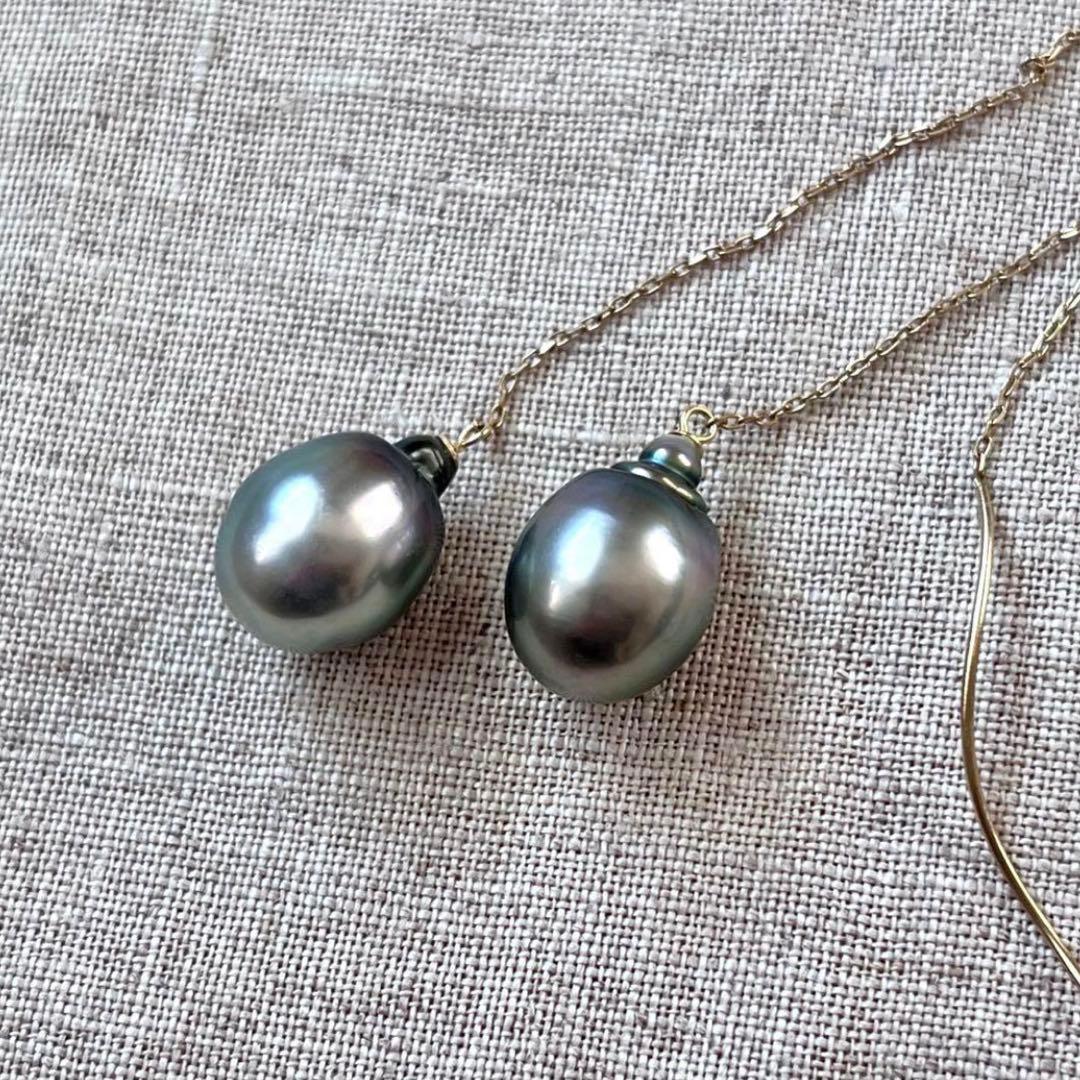 MANORIE ⟡.· タヒチバロックパール アメリカンピアス