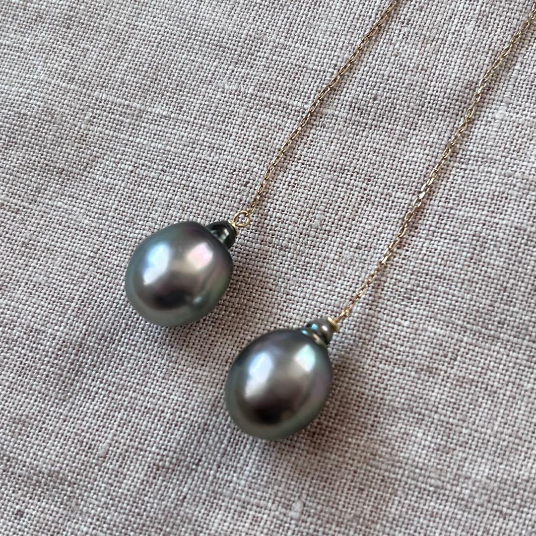 MANORIE ⟡.· タヒチバロックパール アメリカンピアス