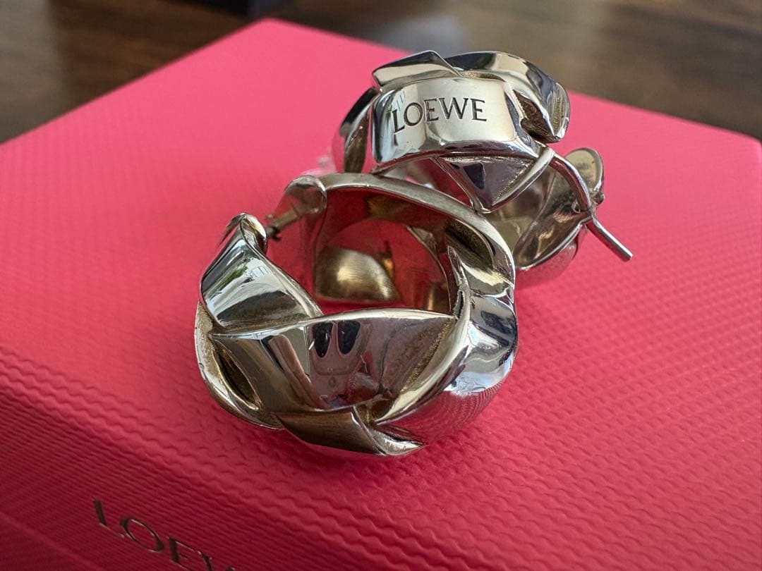 LOEWE フープピアス スターリングシルバー