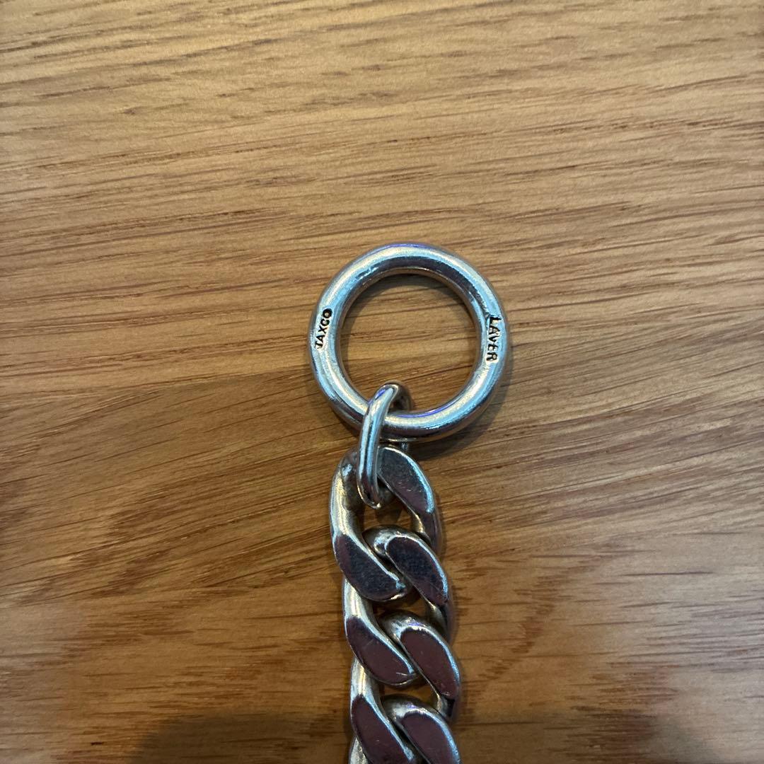 LAVER 13MM CURB CHAIN T BAR シルバーブレス　925