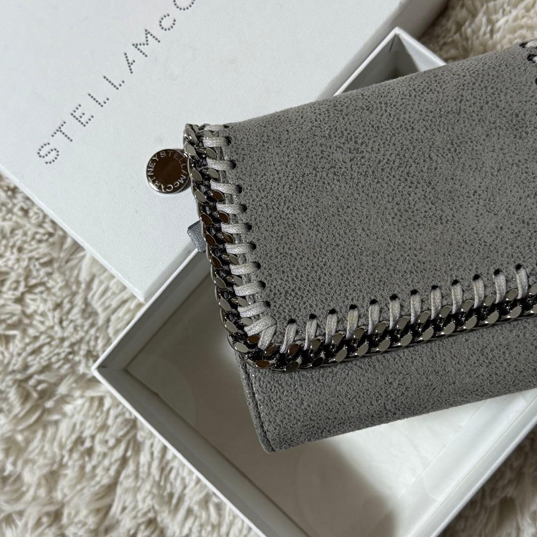 ⭐️未使用級⭐️　ステラマッカートニー　ファラベラ　三つ折り財布　ライトグレー