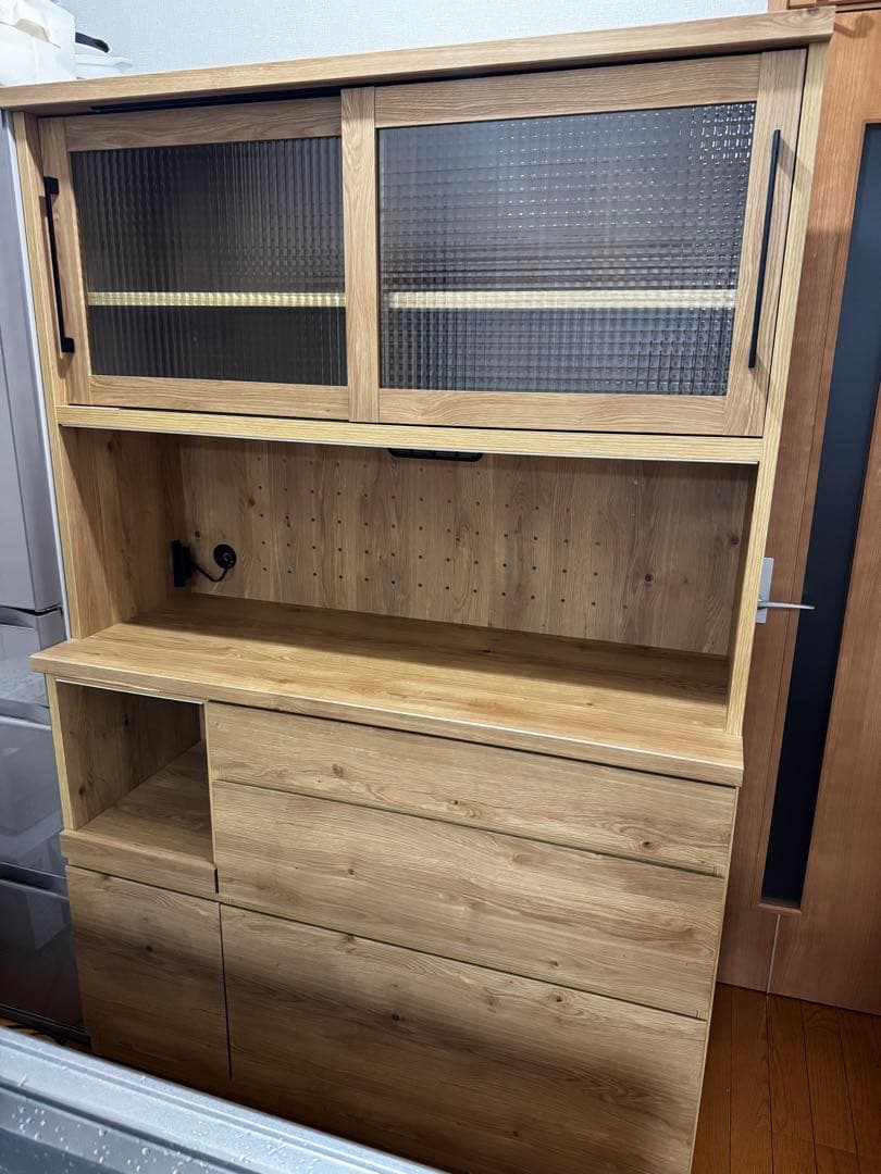 大川家具　食器棚　木製