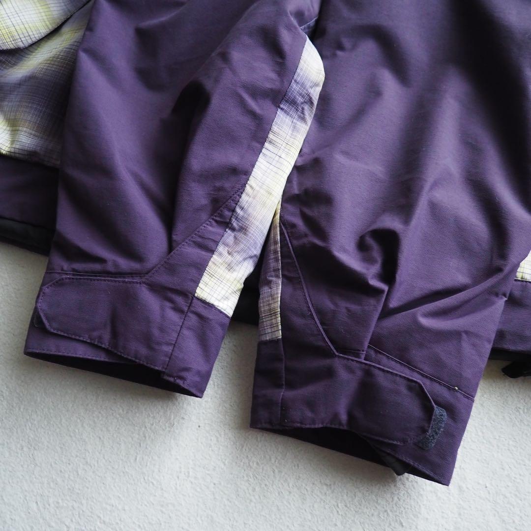 BURTON DRY RIDE スノージャケット パープル チェック柄 Lサイズ