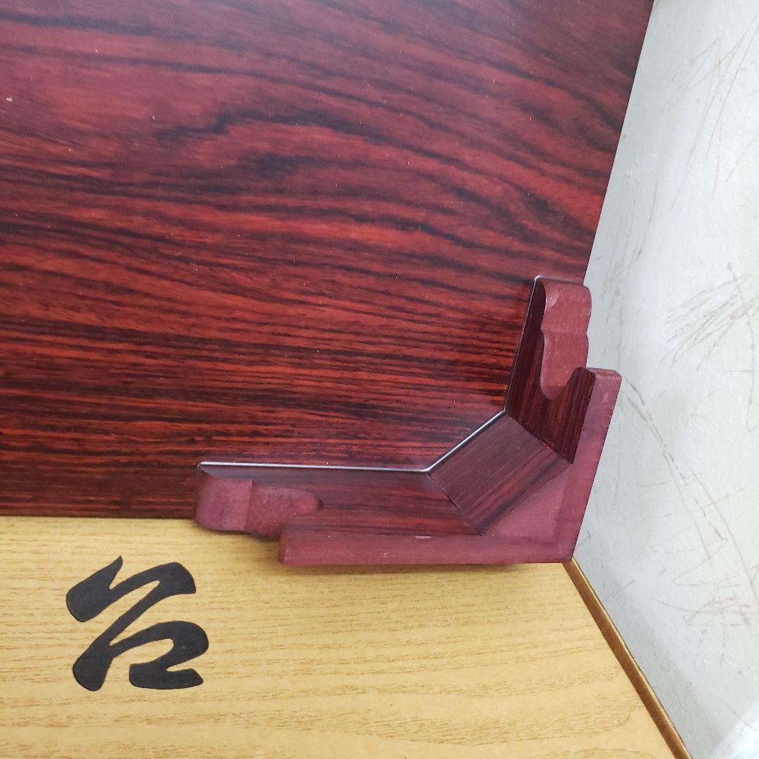 蔵出し特価　紫檀木製花瓶台 ダークブラウン 四角形48×33×8cm