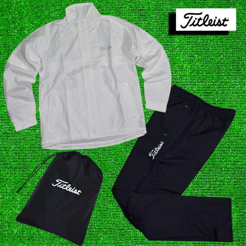 Titleist/タイトリスト ゴルフ 防風レインスーツ【ホワイト/LL】新品！