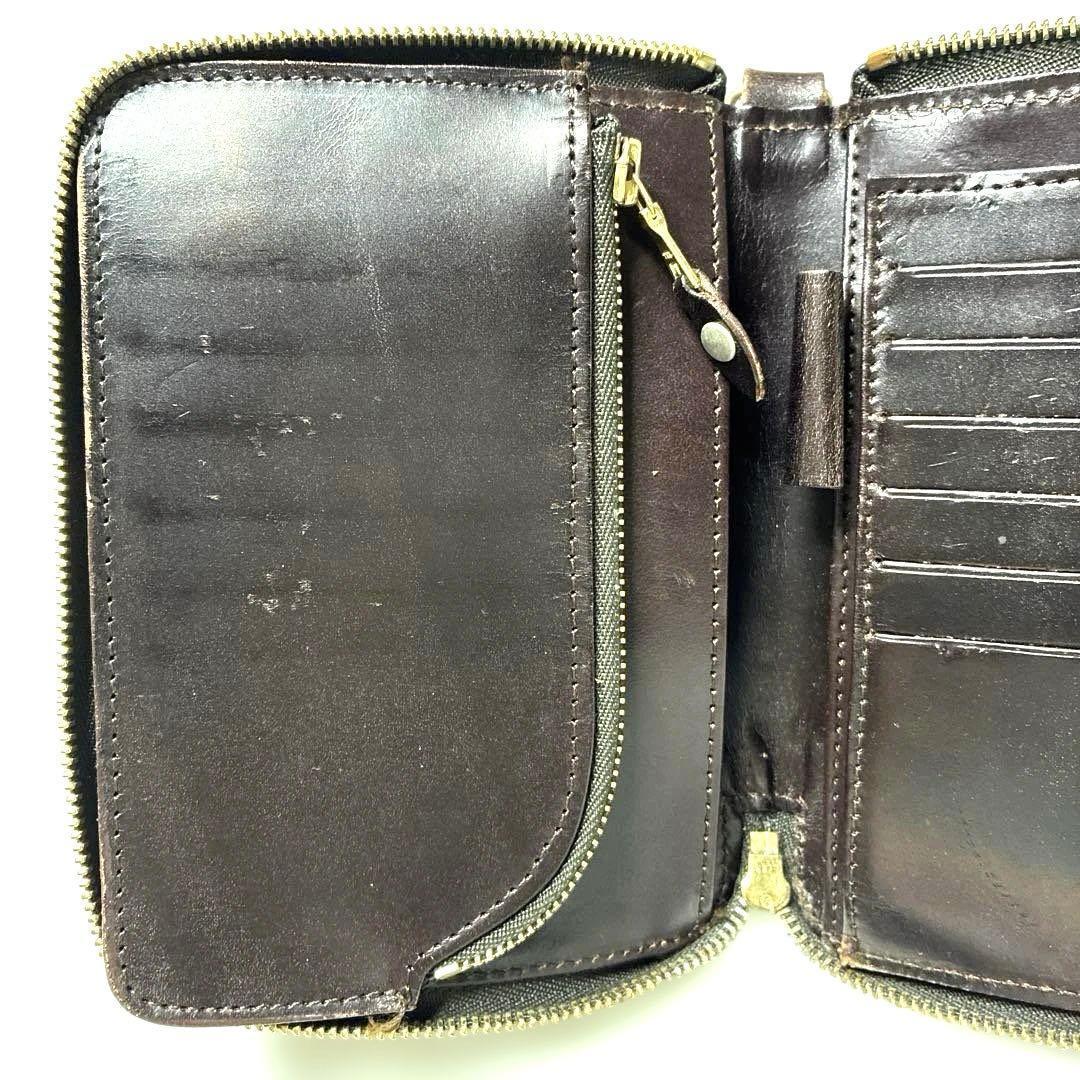 GLENオーガナイザーウォレットCIGAR グレンロイヤル　ブラウン
