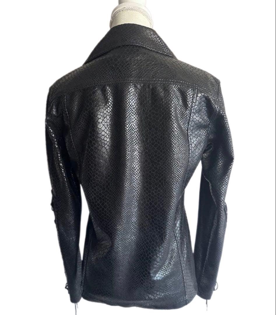 ジャケット・アウター TORNADO MART lace up crocodile jacket