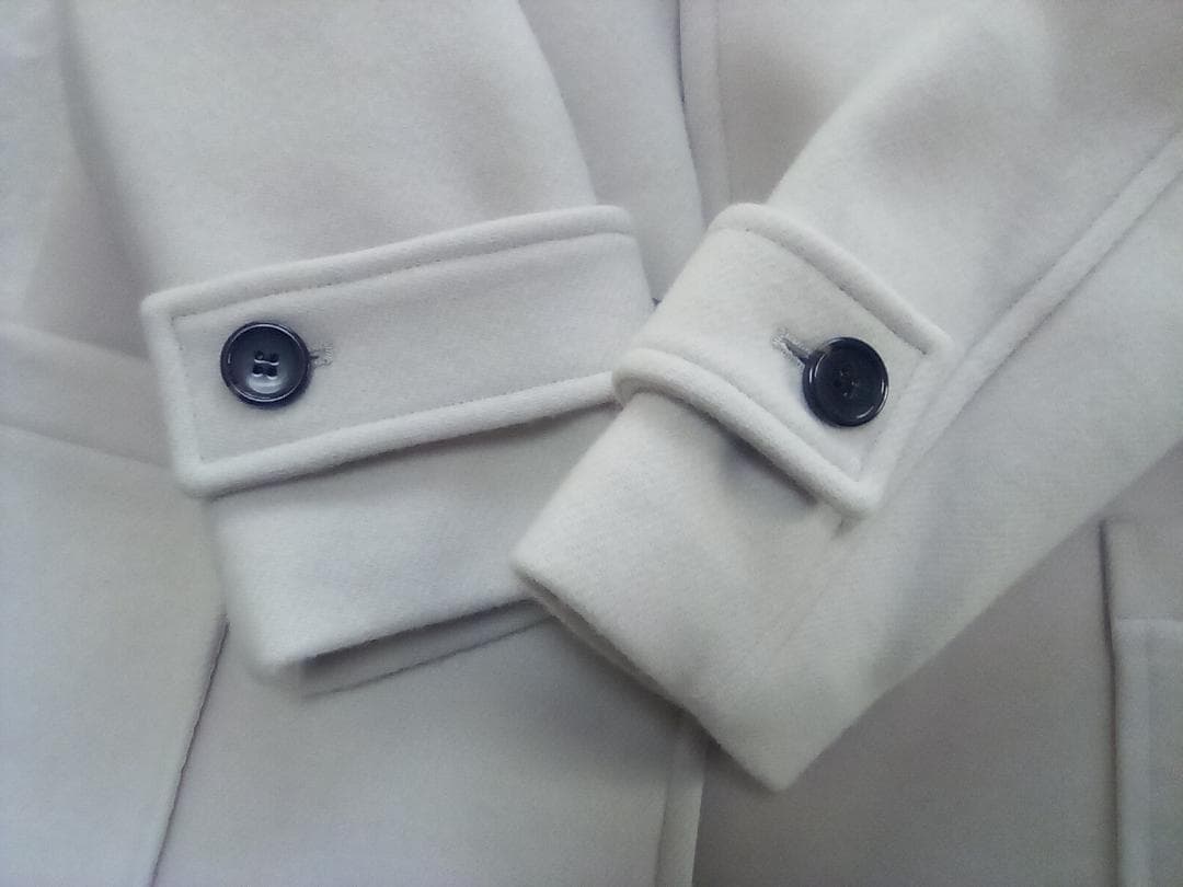 さ*や様 N.JAPAN FABRIC ダッフルコート Mサイズ オフホワイト