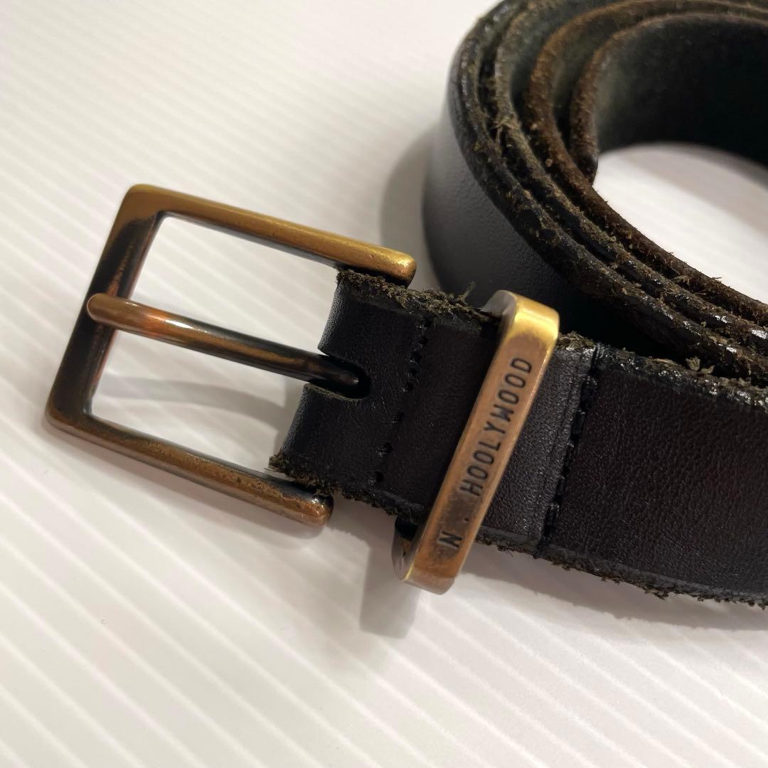 N.HOOLYWOOD エヌハリウッド レザー ナローベルト