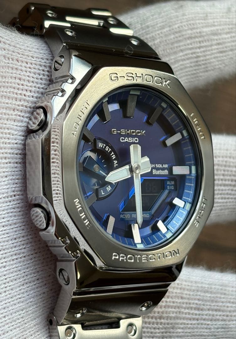 美品　G-SHOCK GM-B2100AD-2AJF GM-B2100 ブルー