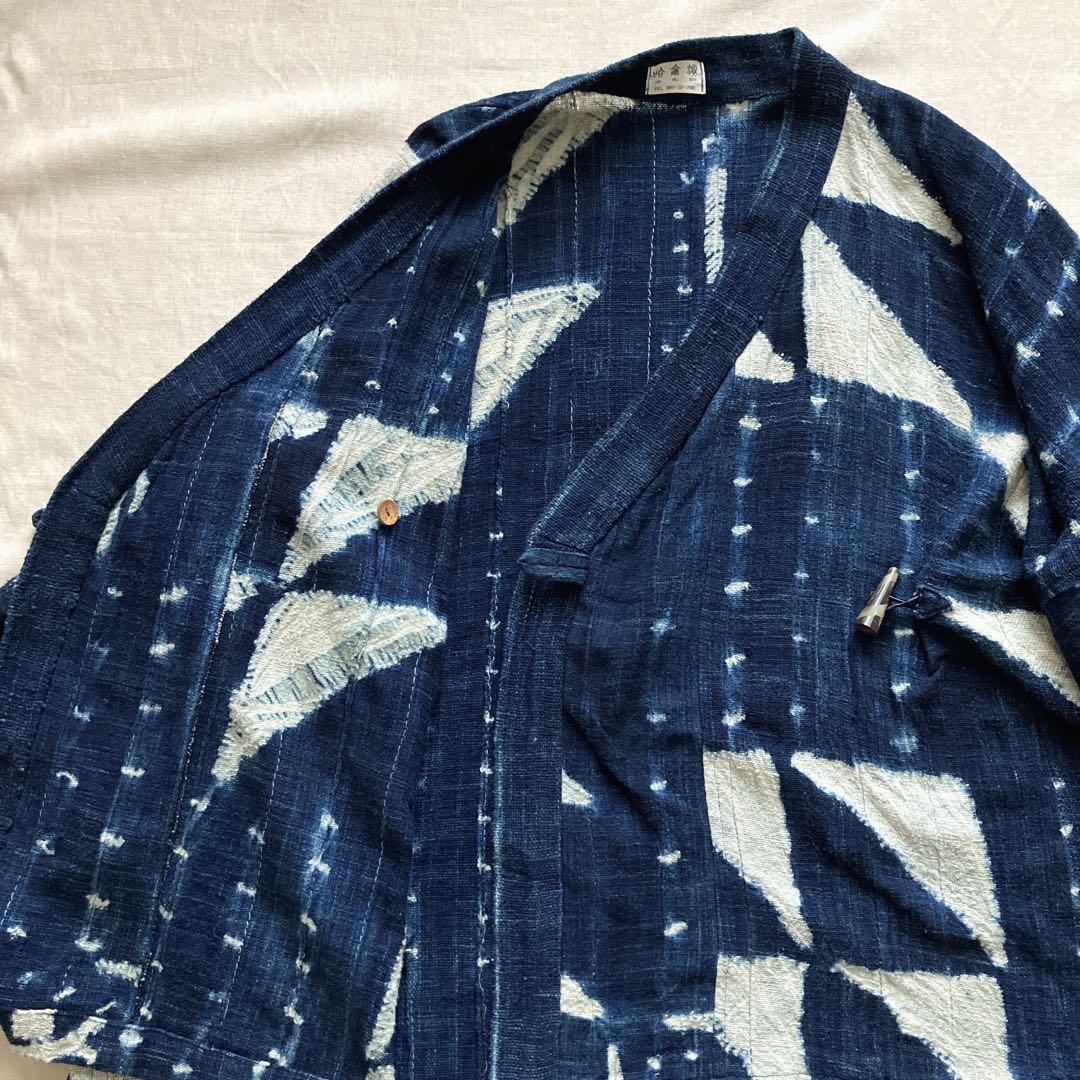 藍染　羽織り　ジャケット　コート　古布　和布
