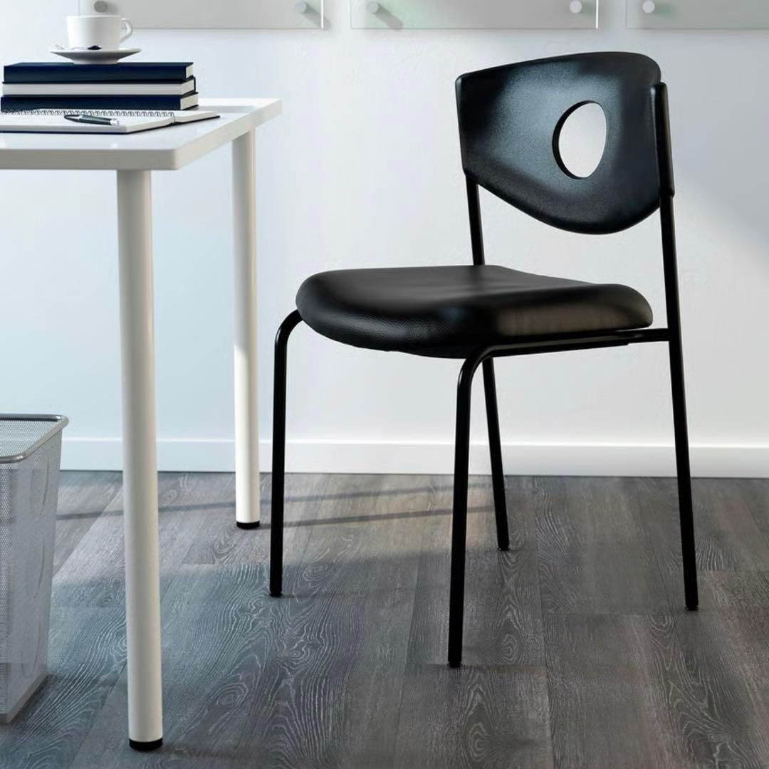 【廃盤品】IKEA STOLJAN 椅子　ブラック　チェア