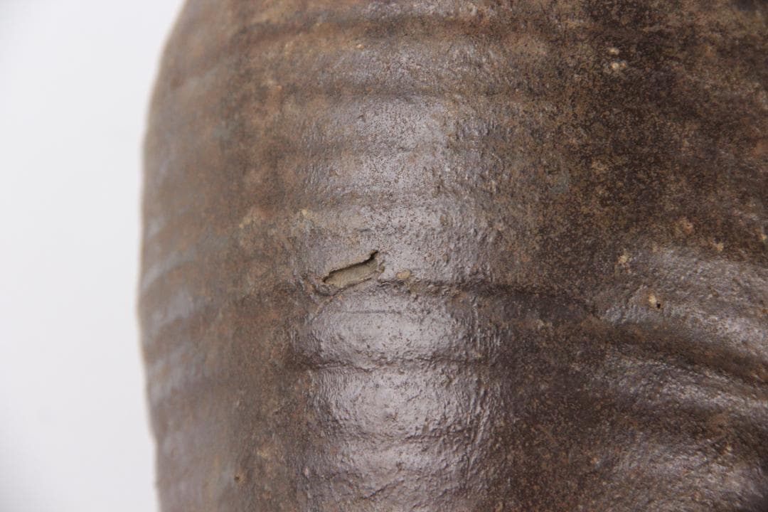 古陶壺　高麗時代　花瓶　花入り時代物　　大徳利　箱付　茶道具　ES1-21