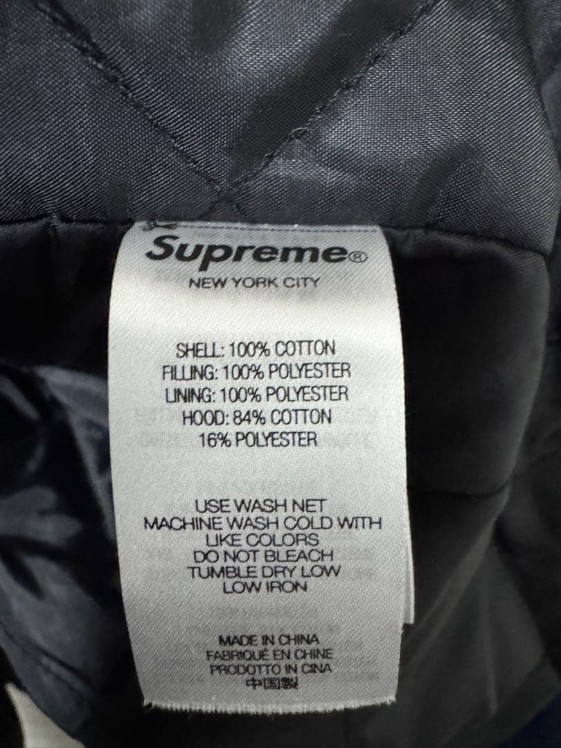 supreme アウター　ジャケット　フーディー　青　シュプリーム