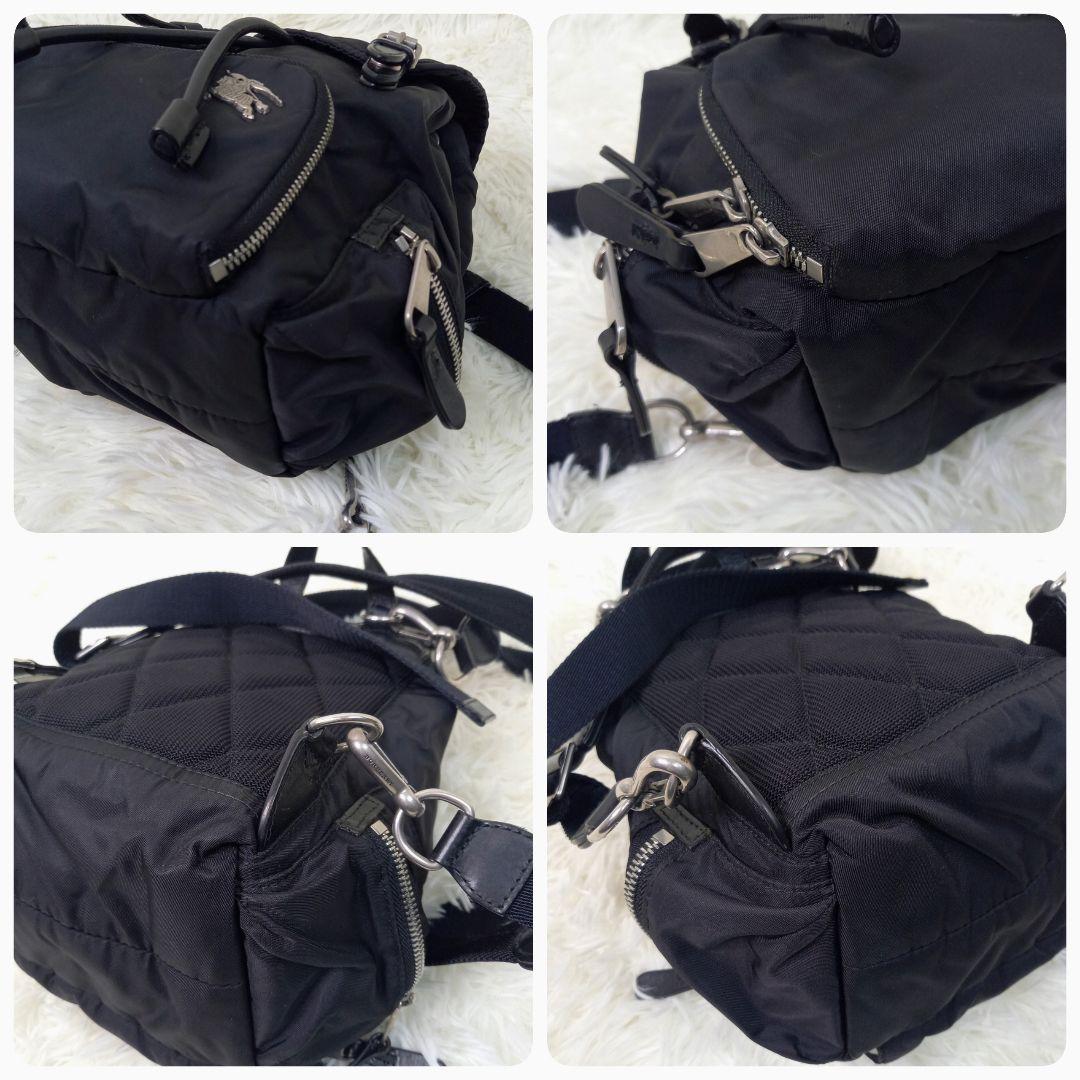 BURBERRY バーバリー ミニ リュック バックパック 巾着 ブラック 黒