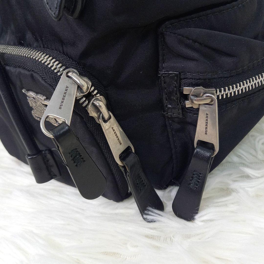 BURBERRY バーバリー ミニ リュック バックパック 巾着 ブラック 黒