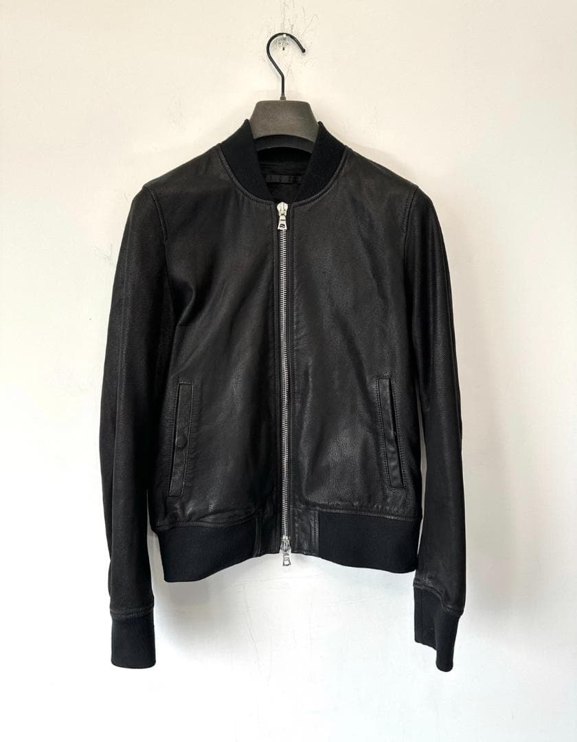 Haider Ackermann 白虎射線マット仕上げレザーライダージャケット