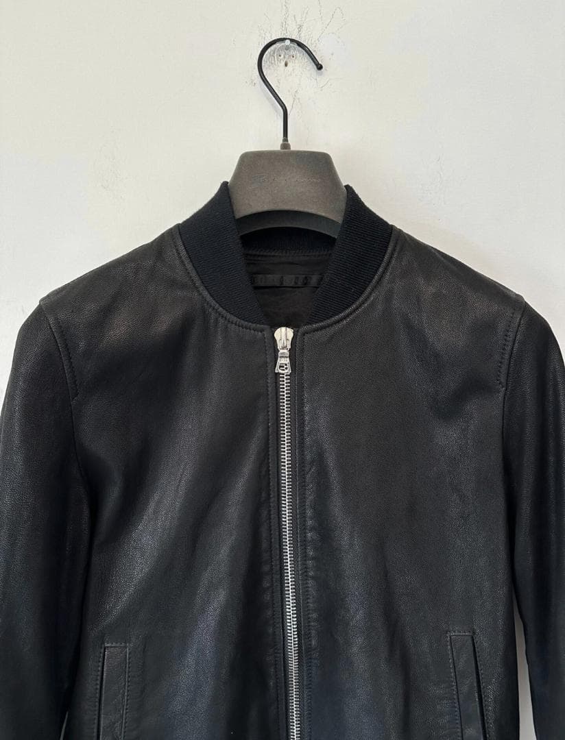 Haider Ackermann 白虎射線マット仕上げレザーライダージャケット