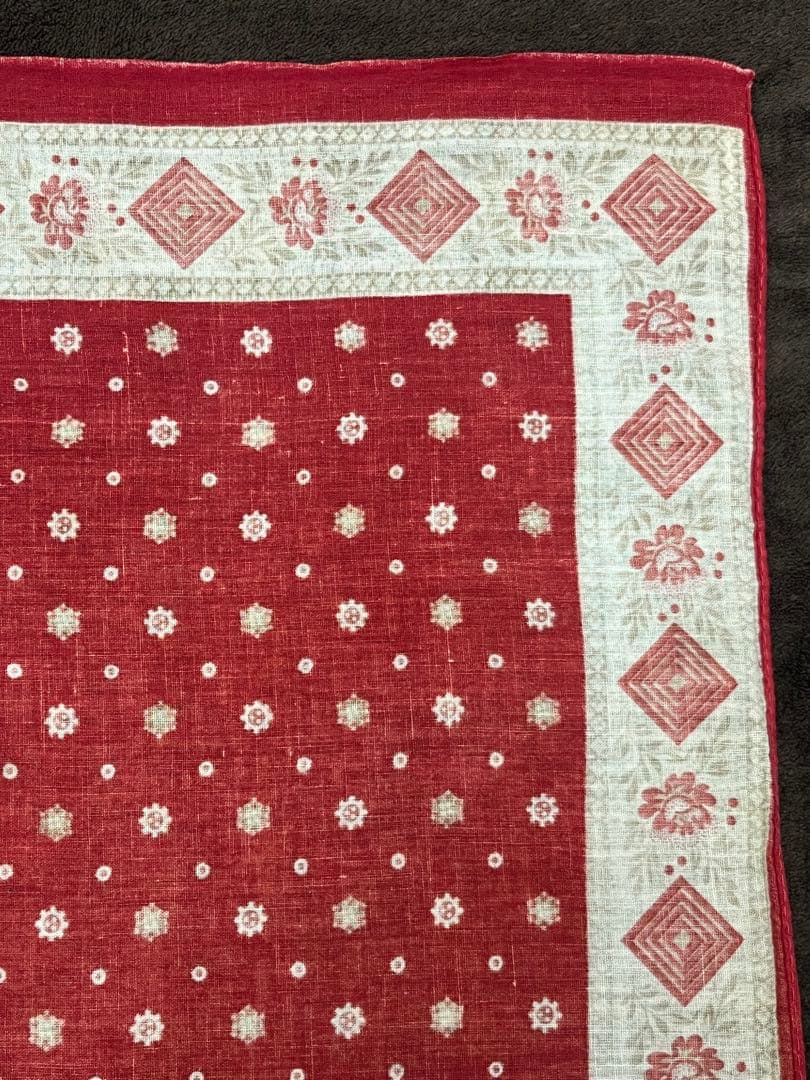 新年限定セール‼️スペシャル‼️ヴィンテージ バンダナ　ターキーレッド