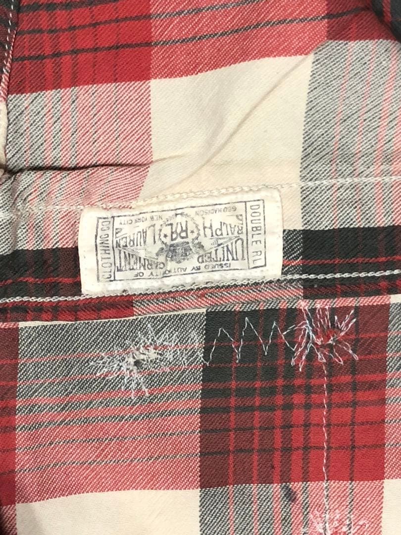 DOUBLERL RRL ネルシャツ　シャツ　パッチワーク　ジョニーデップ着