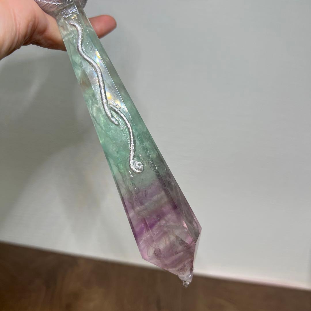 Kdashページ　レインボーフローライトマジックワンド置物　3本まとめ