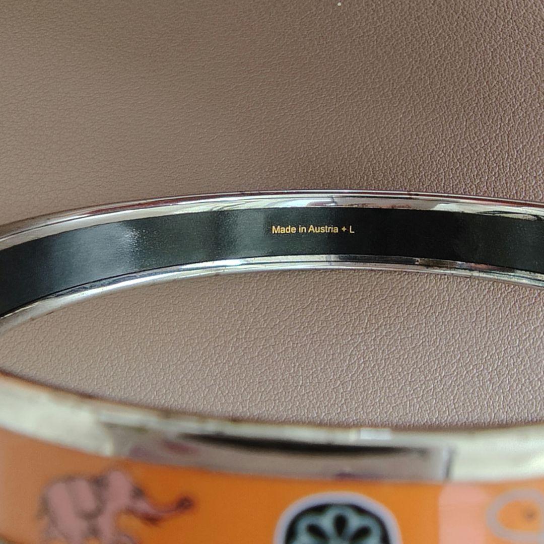 HERMES オレンジ バングル