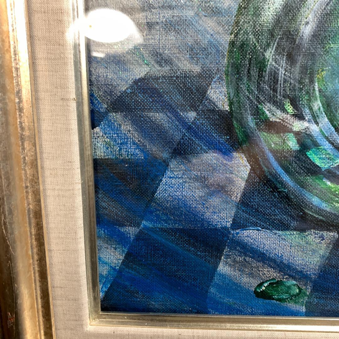 肉筆　次元間アート　額装　油絵